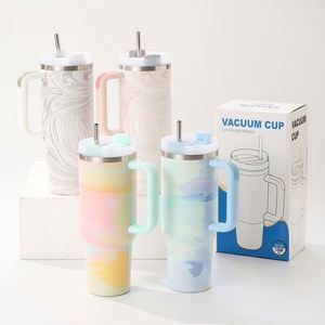 Nouvelle tasse de transport pour peinture 40oz - Grande capacité, en acier inoxydable 304, isotherme - Tasse camouflage simple Ice Warrior - Product Image 5