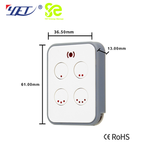 Fabricante Control remoto multifrecuencia Transmisor inalámbrico recargable tipo C 4 teclas 433Mhz Duplicador Código - Product Image 5