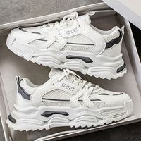 Nouvelles Baskets Décontractées Homme Bestseller, Respirantes en Maille Blanche, pour l'Extérieur, Rehaussantes, de Sport et de Course, Style Chunky, Vente Directe Usine