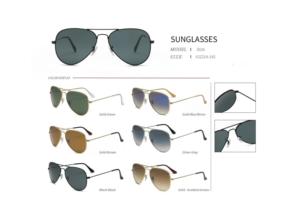 ZOWIN modelo 3026 aviación hombres Metal gafas de sol Mineral lente gafas de sol listo Stock anteojos marcos Ray Sun UV400 - Product Image 2