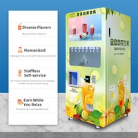 Distributeur automatique de thé au lait et de café populaire, machine à thé aux bulles personnalisable pour centres commerciaux et supermarchés