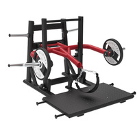 Machine à Squat à Ceinture Commerciale à Charge de Plaques pour l'Entraînement des Fessiers et des Jambes, avec Ceinture Rembourrée pour l'Entraînement de Force en Salle de Sport