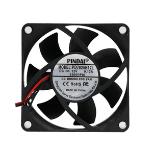 Ventilador de Flujo Axial, 70x70x25mm, 7025, 12v, 24v, 48v, DC, Sin Escobillas, para Ventilación - Product Image 1