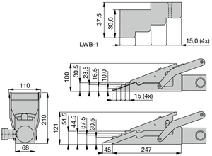 21mm 16 Ton LW16 <b>Hydraulic</b> Vertical Lifting Wedge Spreader Tool <b>Hydraulic</b> Tools Ergonomic Design <b>Hydraulic</b> <b>Cutter</b> 21mm Hydr 220v - Product Image 2