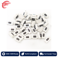 Sakelar Taktil SMD Tekan Samping 3X6, Sakelar Tombol Horizontal 90 Derajat, Tahan Suhu Tinggi, 2-Pin TC-3606 Titik Tembaga