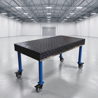 Système de table de soudage 3D modulaire extensible avec plateforme trempée au nitruage pour des travaux de fabrication métallique de haute précision