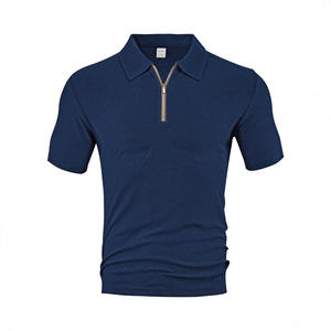 Polo à manches courtes pour homme en tissu jacquard éponge, décontracté et ample, nouvelle collection été, style transfrontalier Europe-Amérique - Product Image 2