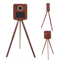 Photomaton portable TOPS RCM133M en métal, style vintage, avec écran tactile, impression instantanée, 13,3 pouces, appareil photo reflex numérique, machine à selfie pour mariage, imprimante