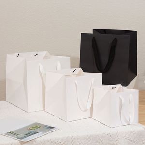 Custom Shoes Clothing Gift <b>Bags</b> Packaging With Logo Small Shipping Gift <b>Bag</b> White <b>Black</b> Kraft Paper <b>Bags</b> With Your Own Logo - Product Image 5