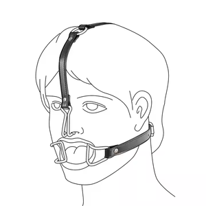 Esaret dişli paslanmaz çelik BDSM seks oyuncakları burun kanca ve ağız kelepçeleri - Product Image 5