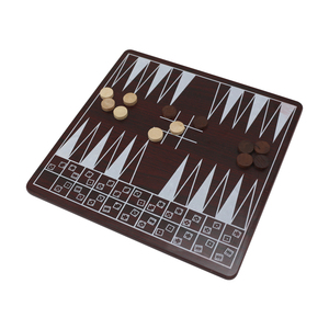Gioco da Tavolo Multifunzione in Legno 15 in 1 - Scacchi, Backgammon, Tris, Dama, Carte da Gioco, Dadi, Serpenti e Scale, Mancala - Product Image 4