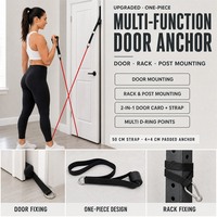 Loquet de porte multifonction amélioré tout-en-un, pince de porte, butée de porte, sangle de fixation, cordon élastique, accessoire, bande de résistance pour