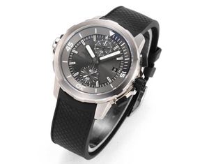 Montres mécaniques de haute qualité avec un design tendance, fonction calendrier, bracelet noir, très vendues - Product Image 2