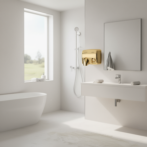 Asciugamani Elettrico da Parete Saniflow Mediclinics Gold per Uso Bagno - Product Image 3