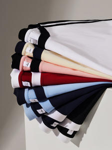 เสื้อยืดคอกลมแขนสั้นทรงปกติ ผ้าฝ้าย 100% 230GSM สีตามสั่ง ไหล่ตก พิมพ์โลโก้ได้ สไตล์สตรีท สำหรับผู้ชาย - Product Image 2