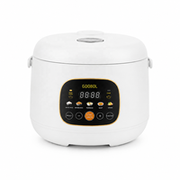 Cuisinière électrique multifonction 1,5 L, 4 modes de cuisson, écran LCD, maintien au chaud automatique, sécurité alimentaire LFGB, vente en gros OEM ODM