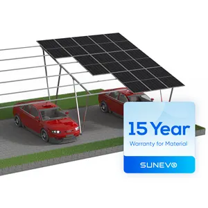 Sunevo Tier uno Carport solare Carport Ev Carport auto in alluminio Carport solare con il prezzo di fabbrica