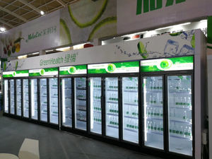 Ventilateur de refroidissement 3 4 portes refroidisseur de bouteille vertical commercial réfrigérateur à porte en verre - Product Image 4