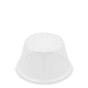 Cestini Rotondi per Formaggio 118x76mm Capacità 700g Contenitori Bianchi in Polietilene ad Alta Densità per Conservazione Formaggio - Product Image 4