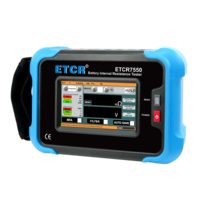 Testeur de résistance interne de batterie ETCR7550 avec écran tactile de 5 pouces et méthode Kelvin à 4 fils AC pour l'analyse de l'état de la batterie