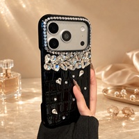 Étui de téléphone scintillant en cuir PU crocodile antichoc pour iPhone