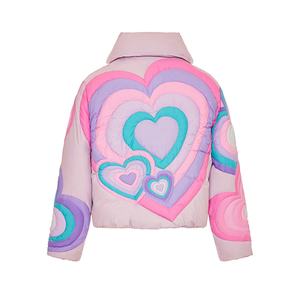 Veste d'hiver rembourrée en duvet personnalisée OEM, vestes à bulles pour hommes, veste doudoune rose surdimensionnée pour l'extérieur - Product Image 3