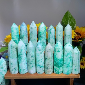 Obelisco de Cristal de Pino Fénix al por Mayor, Torre Individual de Cuarzo <span class=keywords><strong>Crisocola</strong></span>, Piedra Curativa Reiki, Decoración para el Hogar y Escritorio, Regalo - Product Image 3
