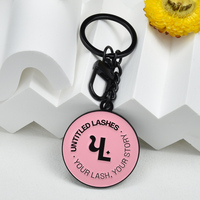 Gantungan Kunci Enamel Berkualitas Tinggi Karakter Anime Game Kustom & Logo Untitled Lashes Gantungan Kunci Logam Bulat