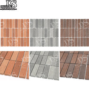 Carreaux de terre cuite à bande rouge Carreaux de sol en terre cuite La mosaïque peut être utilisée pour les éclaboussures murales et les carreaux de mur extérieur pour la décoration de la maison - Product Image 1