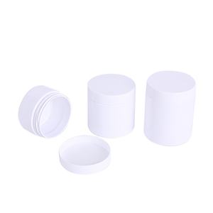 Pot en plastique blanc de forme ronde de 250 g (8 oz) avec couvercle en aluminium, pot en PET ambré, aluminium 200 ml - Product Image 5