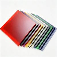 Feuille acrylique translucide colorée sur mesure, panneau acrylique incassable pour boîte à lumière LED et signalétique publicitaire