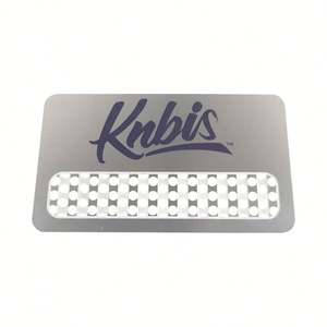 Grattoir à cartes en métal personnalisé en acier inoxydable, ouvre-bouteille de cigarette avec trou perforé, merci pour votre carte de petite entreprise - Product Image 6