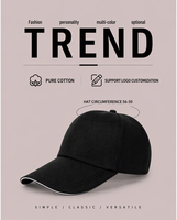 Casquette de baseball unie en gros, 100% coton sergé, 12 couleurs, broderie de logo personnalisée, casquette de sport vierge, sangle réglable