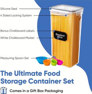24-Piece Organic Kitchen Storage <b>Containers</b> Single-Tier Transparent Airtight BPA-Free Microwavable Eco-Friendly PP <b>Square</b> Boxes - Product Image 6