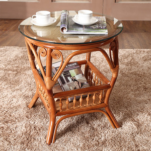 Chaise en osier fabriquée en Chine siège rotatif Table basse balcon extérieur meubles en <span class=keywords><strong>rotin</strong></span> naturel ensemble de soutien pour personnes âgées - Product Image 6