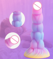 Mixed Color Fluor scent Realistic Dildo Mehrere Formen Stimulation Anal SILICONE DILDO für Mann Frauen Paar SM Lesben Sexspielzeug