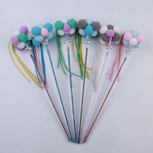 Vente directe usine : Jouet populaire pour chat avec pompon féerique, clochette pour chat, grand pompon, jouet interactif pour animaux de compagnie. - Product Image 4