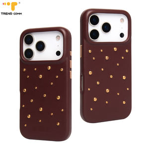 Fundas para Teléfono Móvil Trendcomm de Cuero Artificial, Resistentes a los Golpes, con Anillo Magnético, Color Puro, para 12/13/14/15/16/17 Pro Max - Product Image 3