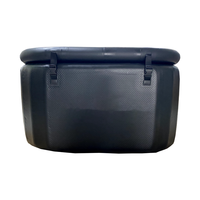 Tube de baril de glace de bain de glace de plongeon froid portatif gonflable de baignoire de glace pour récupérer la thérapie avec le refroidisseur