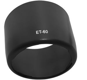 Pare-soleil pour objectif d'appareil photo KAMPHO ET-60, protection contre le soleil, compatible avec l'objectif d'appareil photo <span class=keywords><strong>Canon</strong></span> <span class=keywords><strong>75</strong></span>-300 mm F/4-5.6, remplacement du pare-soleil - Product Image 1
