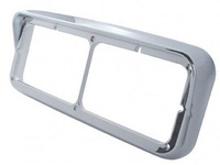 Lunette de phare 7x6 avec remplacement chromé de bande lumineuse à LED ambre de 6 "pour lumière 7X6