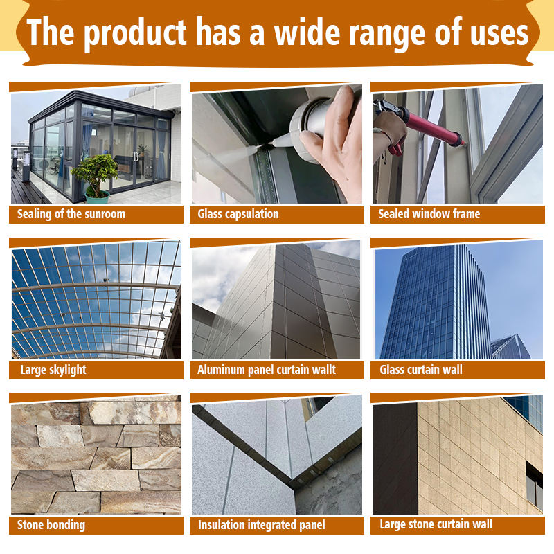 Neutral Structural Weatherproof Construction Silicone Sealant for Glass ...