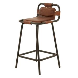 Chaise de comptoir de style industriel avec structure métallique, construction robuste et design élégant pour la maison, la cuisine ou le bar - Product Image 1