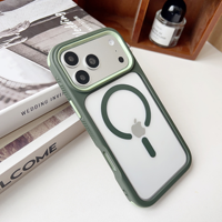 Coque de téléphone magnétique transparente hybride TPU PC antichoc avec protection d'appareil photo pour iPhone 17 Air 16 15 14 Plus 13 12 11 Pro Max