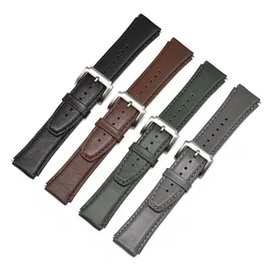 Groothandel Hoge Kwaliteit Lederen Horlogeband 18Mm Quick Release Smart Watch Bands Voor Huawei B5 Horloge