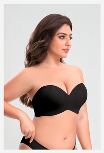 Sujetador sin costuras Zoyiame al por mayor con aros, copa 3/4, push-up, tallas grandes, sin tirantes, minimizador para bustos grandes, con tirantes extraíbles - Product Image 3