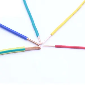Hot Sale 450/750V Bare Copper Core Pvc Insulated Underground Electric Cable Copper Electric Wires Cable