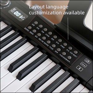 Clavier de piano numérique portable BD-801 à 88 touches, écran LED 3 chiffres, 1000 rythmes et sons, multifonctionnel, accepte la personnalisation du logo OEM - Product Image 2