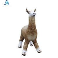 PVC gonflable 3D dessin animé animal alpaga mouton chèvre modèle animal jouet personnalisable