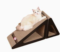 Arbre à gratter mural moderne et écologique pour chat, planche à gratter ondulée, griffoir, condo, tour d'activités intérieure pour animaux de compagnie en carton
